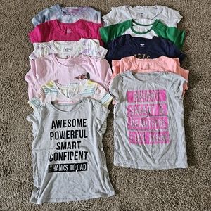 Girls tee shirt bundle lot